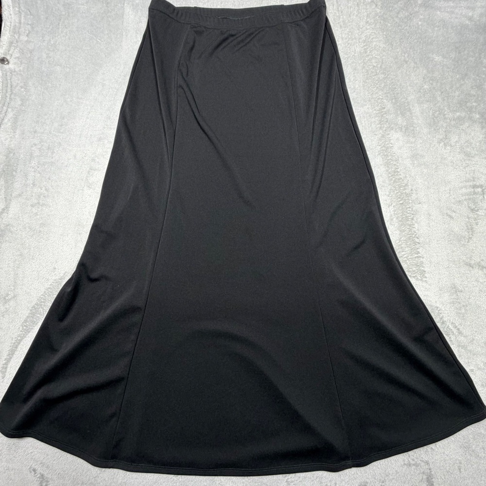 Vintage Quacker Factory Black Mermaid Maxi Skirt Size M 1990s Goth Whimsigoth‎